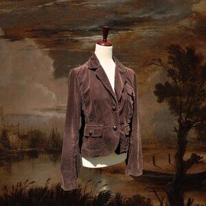 VTG Polo Ralph Lauren Corduroy Blazer Jacket Brown Women’s L  Dark Academia